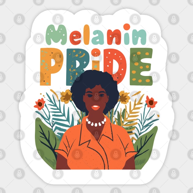 Melanin Pride Sticker by Graceful Designs